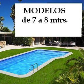 Piscina de poliéster de 7 a 8 metros