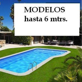 Piscina de poliéster de hasta 6 metros