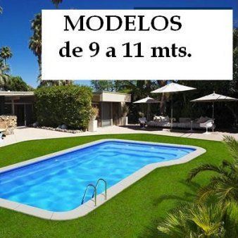 Piscina de poliéster de 9 a 11 metros
